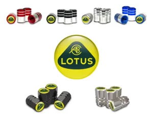 Lotus Ventil Schaftkappe für Fahrrad Metallischer Look